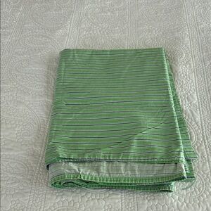 Ralph Lauren Blue Label Green and Blue Striped Sheet